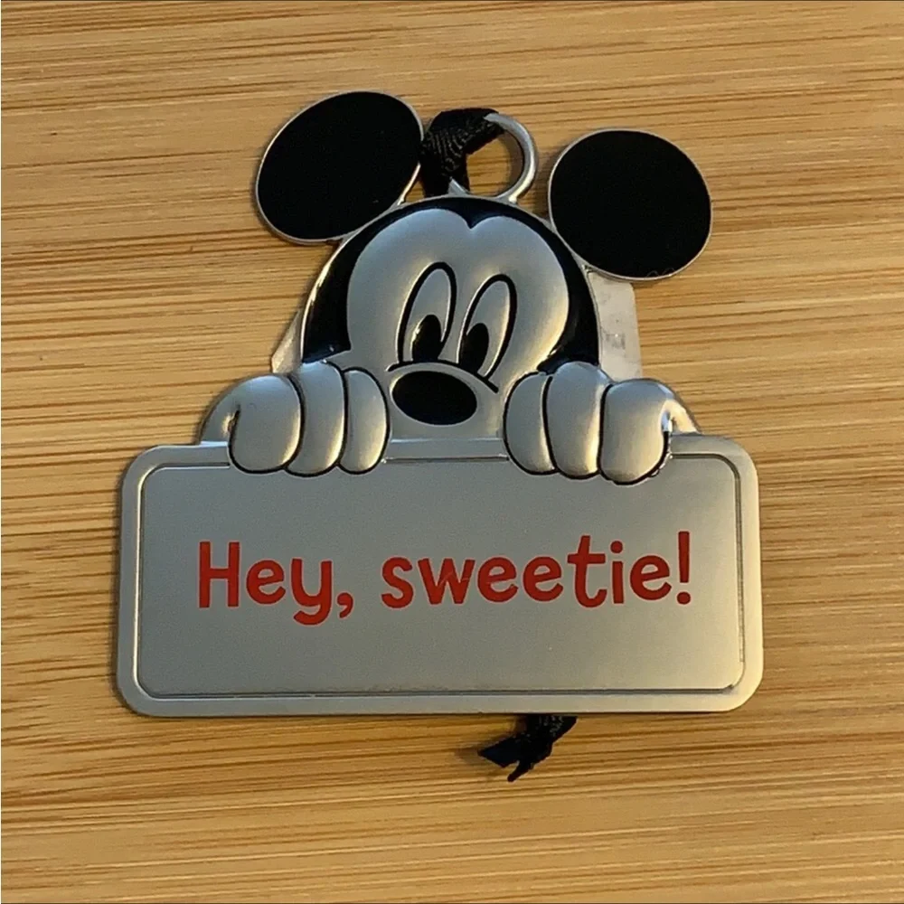Disney Mickey Mouse “Hey, sweetie!”Metal Ornament